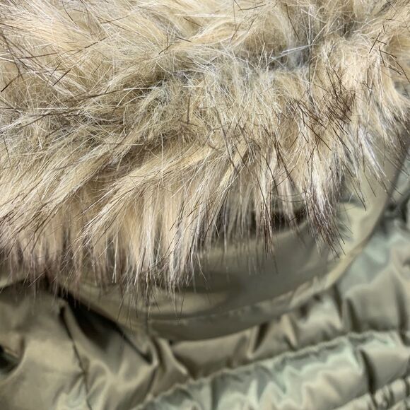 Gap Green Faux Fur Trimmed Parka - Picture 4 of 7